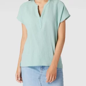 Christian Berg Woman Blusenshirt Mit V-Ausschnitt – Helltürkis 13