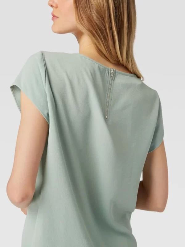 Only Blusenshirt In Unifarbenem Design – Mint 4