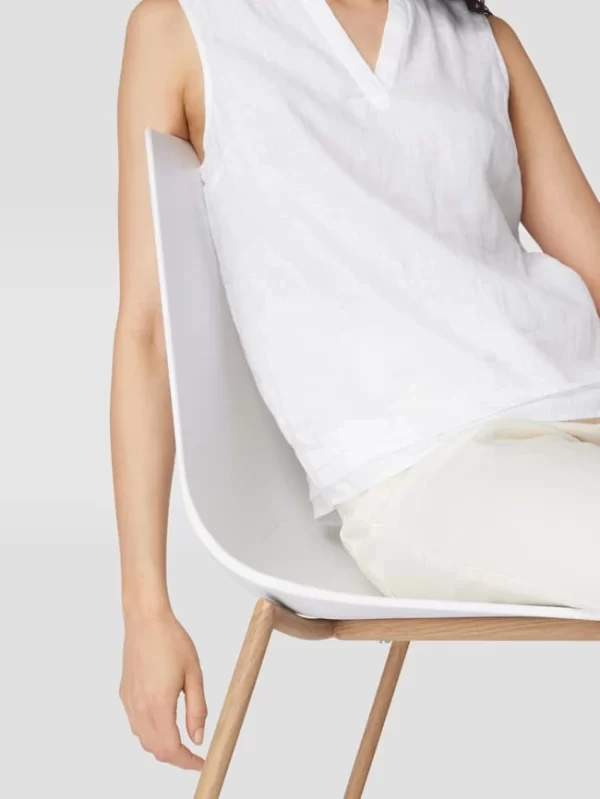 S.Oliver RED LABEL Blusentop Aus Leinen – Offwhite 4
