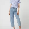 Christian Berg Woman Blusenshirt Aus Leinen Mit Ikatmuster – Weiß 19