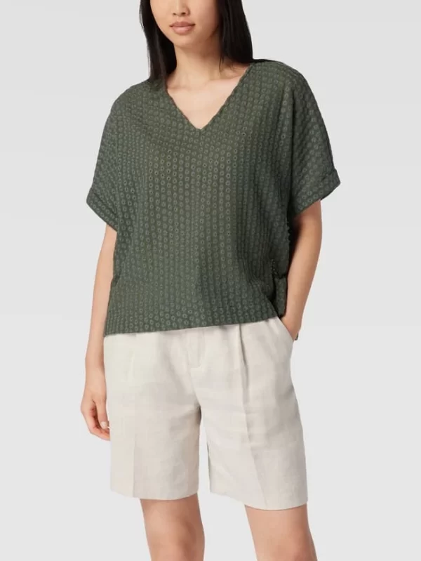 Opus Bluse Mit Allover-Stickerei Modell ‘FALMA’ – Schilf 5