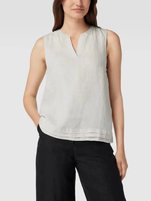 S.Oliver RED LABEL Blusentop Aus Leinen – Sand 5