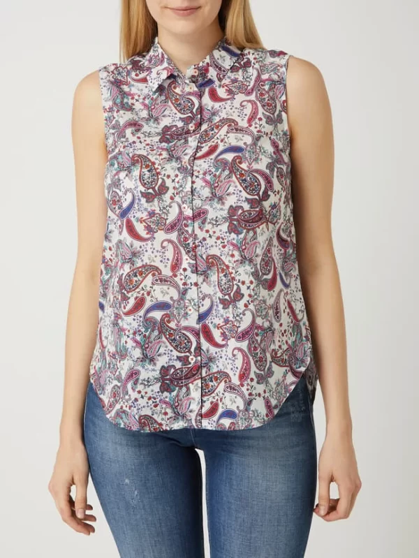 Emily Van Den Bergh Blusentop Mit Paisleymuster – Rot 5