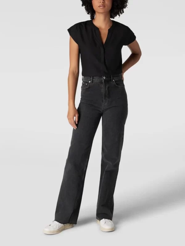 Montego Blusenshirt Mit V-Ausschnitt – Schwarz 1