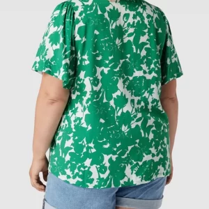 ONLY CARMAKOMA PLUS SIZE Blusenshirt Mit Floralem Muster – Hellgrün 15