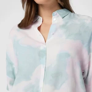 Jake*s Casual Bluse Im Batik-Look – Olivgrün 11