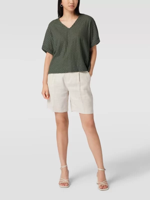 Opus Bluse Mit Allover-Stickerei Modell ‘FALMA’ – Schilf 1