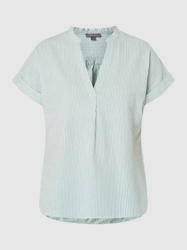 Montego Blusenshirt Aus Seersucker – Smaragdgrün 3