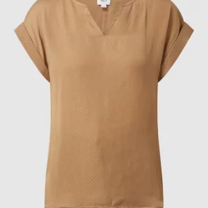 Saint Tropez Blusenshirt Mit Punktmuster Modell ‘Briana’ – Camel Meliert 9
