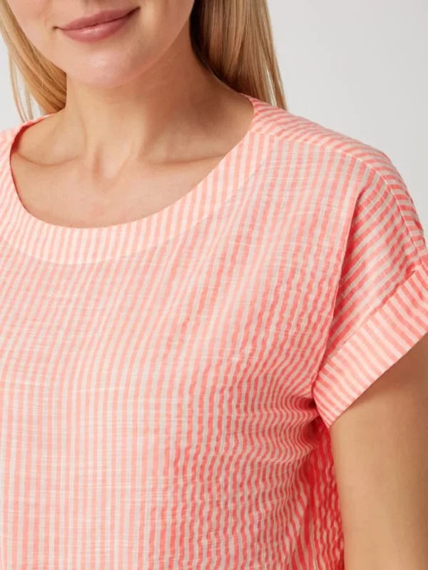 Christian Berg Woman Blusenshirt Aus Baumwolle – Neon Orange 4