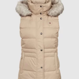 Tommy Hilfiger Daunenweste Mit Label-Detail – Beige 9