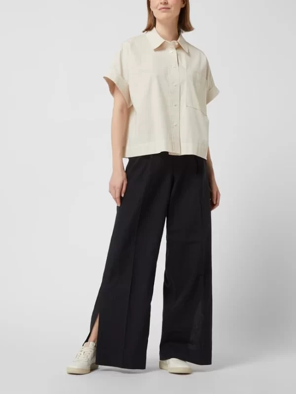 Opus Boxy Fit Bluse Aus Baumwolle Modell ‘Fajuna’ – Offwhite 1