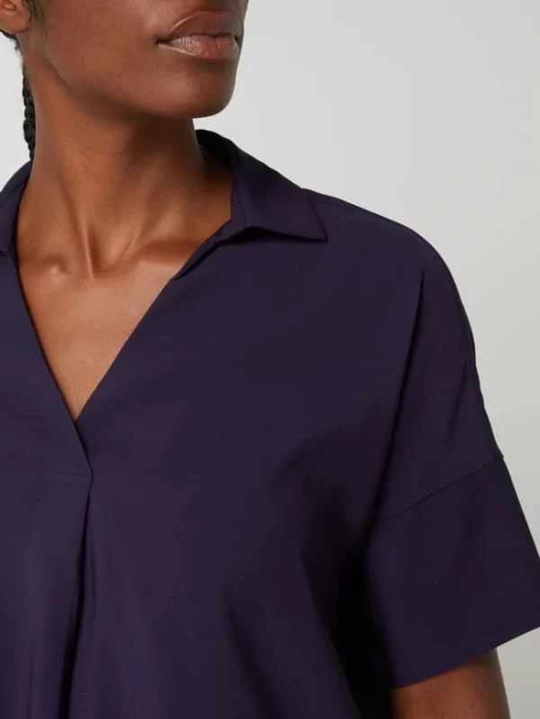 Mango Blusenshirt Aus Viskosemischung Modell ‘Bye’ – Dunkelblau 4