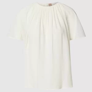 BOSS Blusenshirt Mit Rundhalsausschnitt Modell ‘Inuta’ – Ecru 9