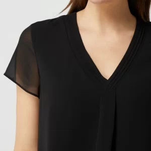 S.Oliver BLACK LABEL Blusenshirt Im Double-Layer-Look – Schwarz 11