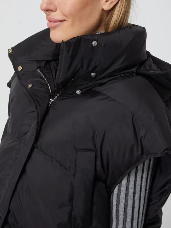 With Black Daunenweste Mit Abnehmbarer Kapuze Modell ‘Vanessa’ – Schwarz 4