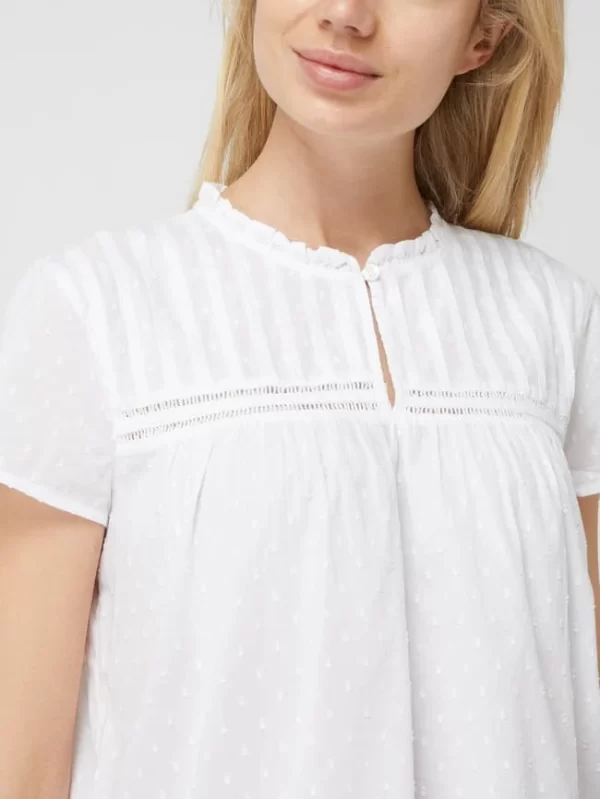 Esprit Bluse Aus Plumetis – Weiß 4