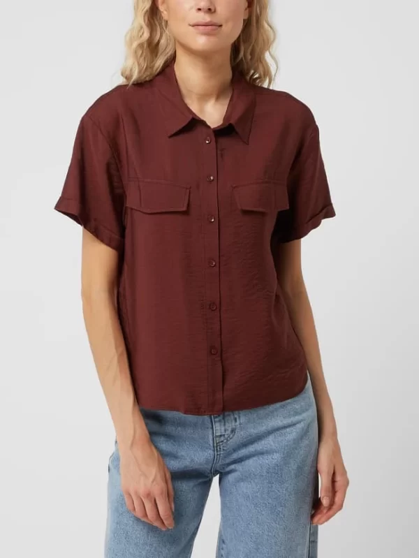 Another Label Bluse Aus Viskosemischung Modell ‘Laurel’ – Schokobraun 5