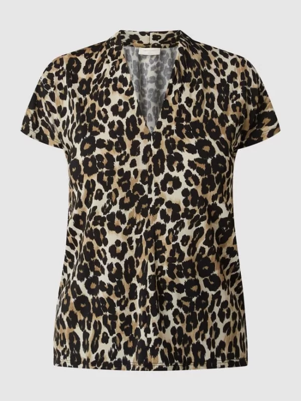 FREE/QUENT Blusenshirt Mit Leopardenmuster Modell ‘Yrsa’ – Schwarz 3