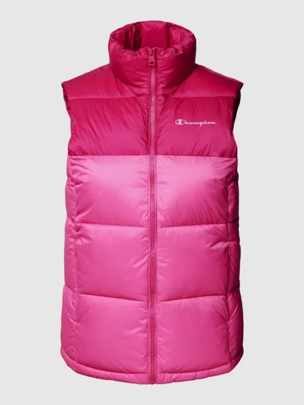 CHAMPION Steppweste Mit Label-Print Modell ‘POLYFILL VEST’ – Pink 3