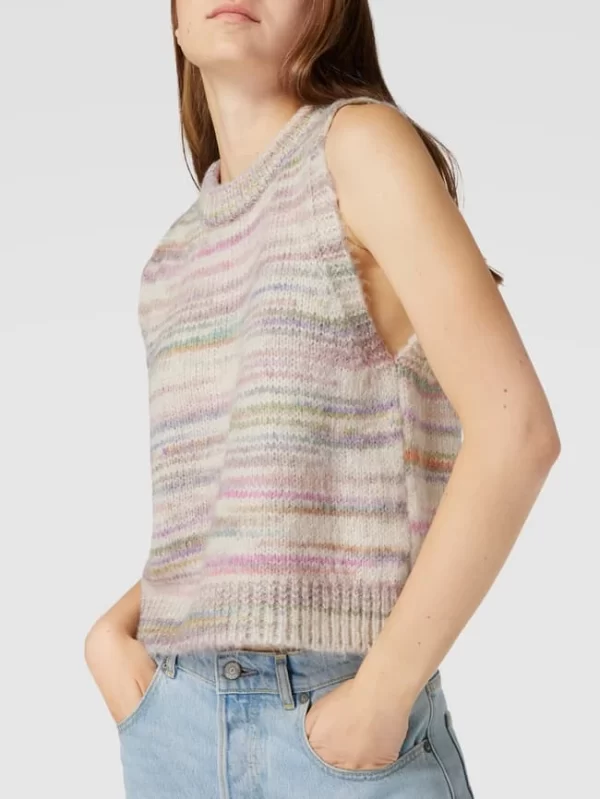 Only Strickweste Mit Streifenmuster Modell ‘CAMA’ – Offwhite 4