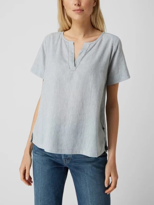 Redgreen Blusenshirt Aus Leinen-Lyocell-Mix Modell ‘Agneta’ – Khaki 5