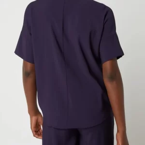 Mango Blusenshirt Aus Viskosemischung Modell ‘Bye’ – Dunkelblau 15