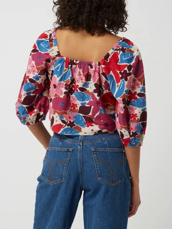 Edc By Esprit Bluse Mit Leinen-Anteil – Pink 6