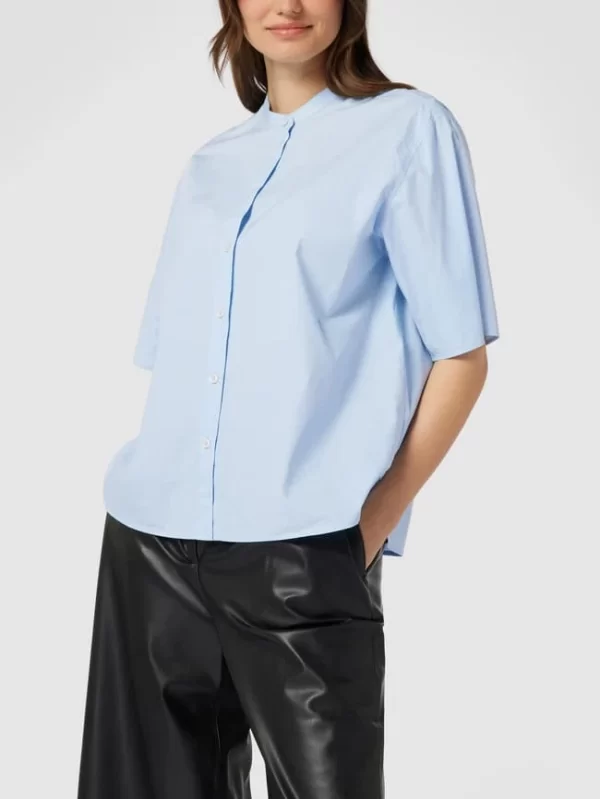 Marc O’Polo Denim Bluse Mit Stehkragen – Bleu 5