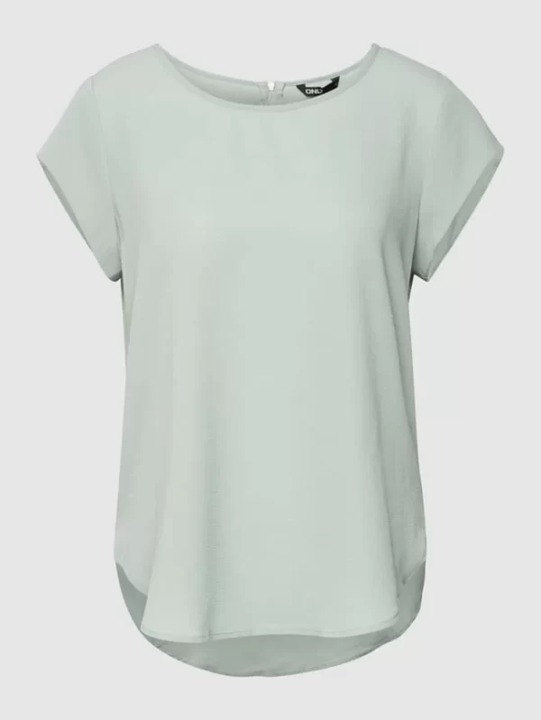 Only Blusenshirt In Unifarbenem Design – Mint 3