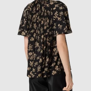 Lauren Ralph Lauren Schluppenbluse Mit Plisseefalten Modell ‘ADAR’ – Schwarz 15
