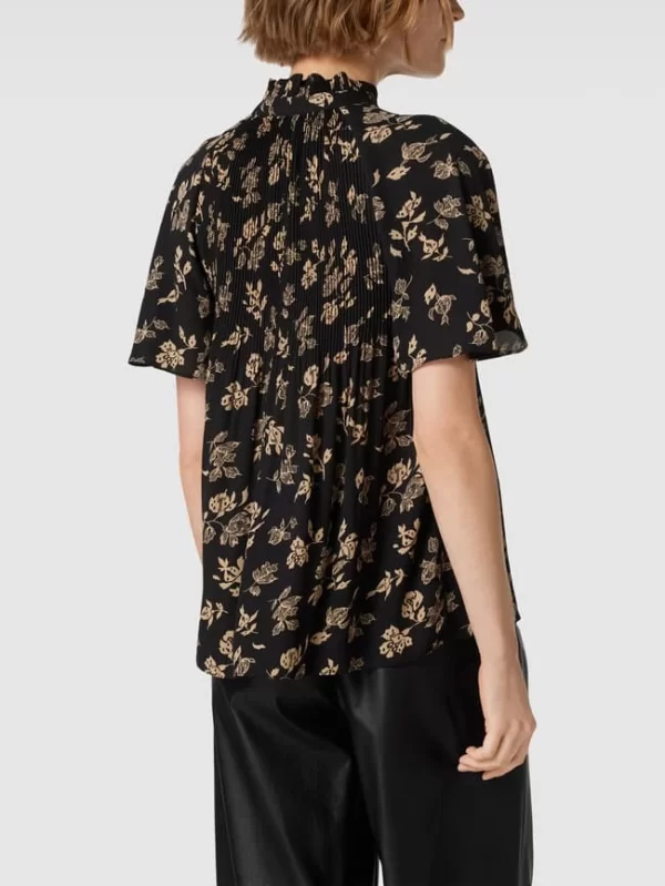 Lauren Ralph Lauren Schluppenbluse Mit Plisseefalten Modell ‘ADAR’ – Schwarz 6