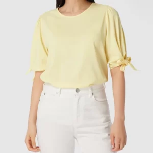 HUGO Blusenshirt Mit Rundhalsausschnitt Modell ‘Ciliras’ – Hellgelb 13