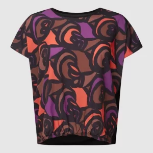 Samoon PLUS SIZE Bluse Mit Floralem Muster Modell ‘JULI’ – Schwarz 9