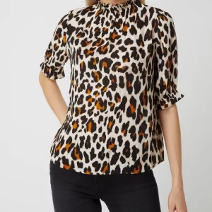 Tonno & Panna Blusenshirt Mit Leopardenmuster Modell ‘Tinka’ – Schwarz 13