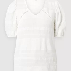 SMASHED LEMON Blusenshirt Aus Viskose-Baumwoll-Mix – Offwhite 9