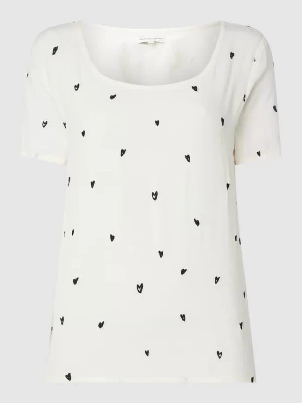 FABIENNE CHAPOT Blusenshirt Mit Herz-Stickereien Modell ‘Doris’ – Schwarz 1
