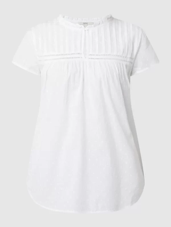 Esprit Bluse Aus Plumetis – Weiß 3