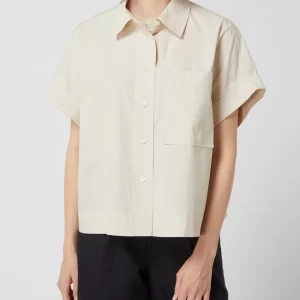 Opus Boxy Fit Bluse Aus Baumwolle Modell ‘Fajuna’ – Offwhite 13
