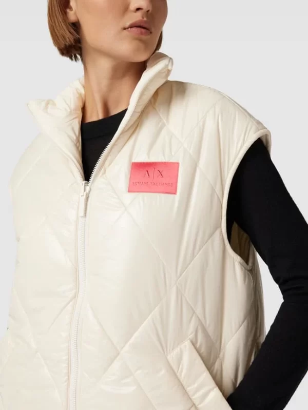 ARMANI EXCHANGE Steppweste In Überlänge – Offwhite 4