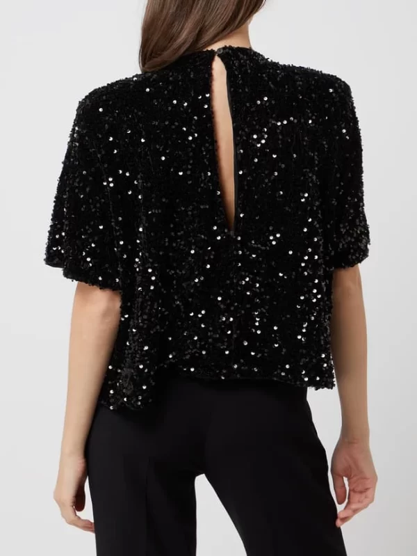 Moves Blusenshirt Mit Pailletten Modell ‘Discella’ – Schwarz 6