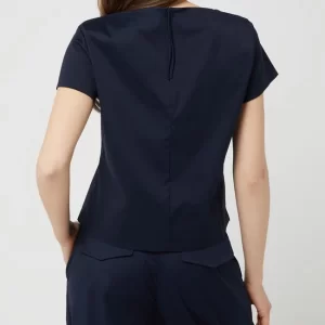 Windsor Blusenshirt Mit Kurzen Ärmeln – Marineblau 15