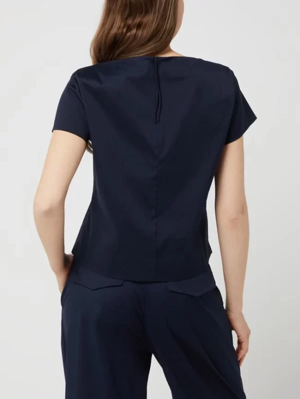 Windsor Blusenshirt Mit Kurzen Ärmeln – Marineblau 6