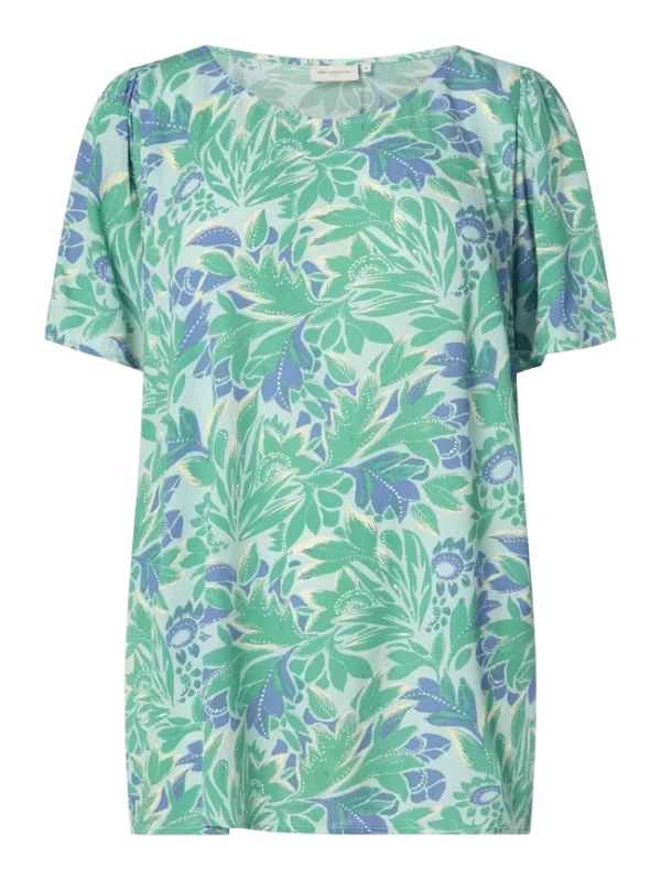 ONLY CARMAKOMA PLUS SIZE Blusenshirt Mit Allover-Muster – Hellgrün 3