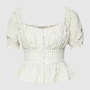 Guess Bluse Mit Karo-Muster – Lindgrün 9