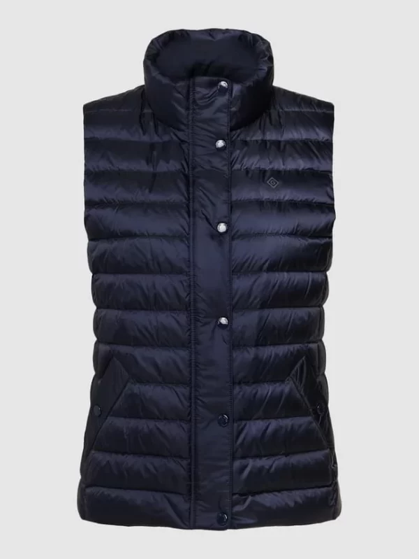 Gant Daunenweste Mit Label-Print Modell ‘Light Down Gilet’ – Marineblau 3