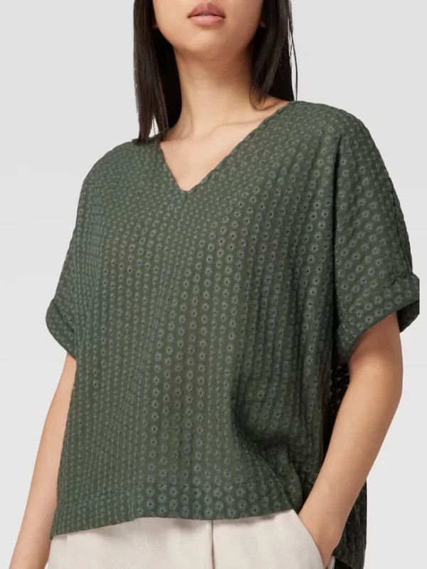 Opus Bluse Mit Allover-Stickerei Modell ‘FALMA’ – Schilf 4