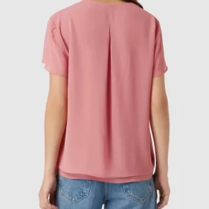 S.Oliver BLACK LABEL Blusenshirt Mit V-Ausschnitt – Lachs 15