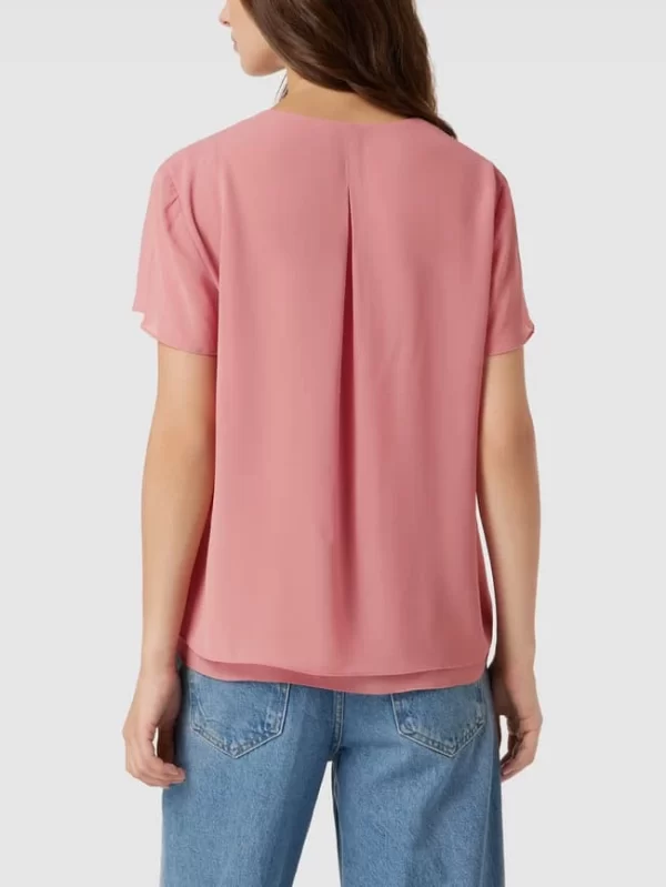 S.Oliver BLACK LABEL Blusenshirt Mit V-Ausschnitt – Lachs 6