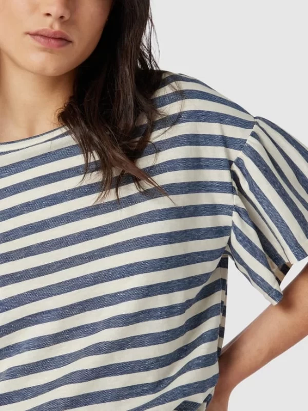 Weekend Max Mara Bluse Mit Streifenmuster Modell ‘Alben’ – Blau 4
